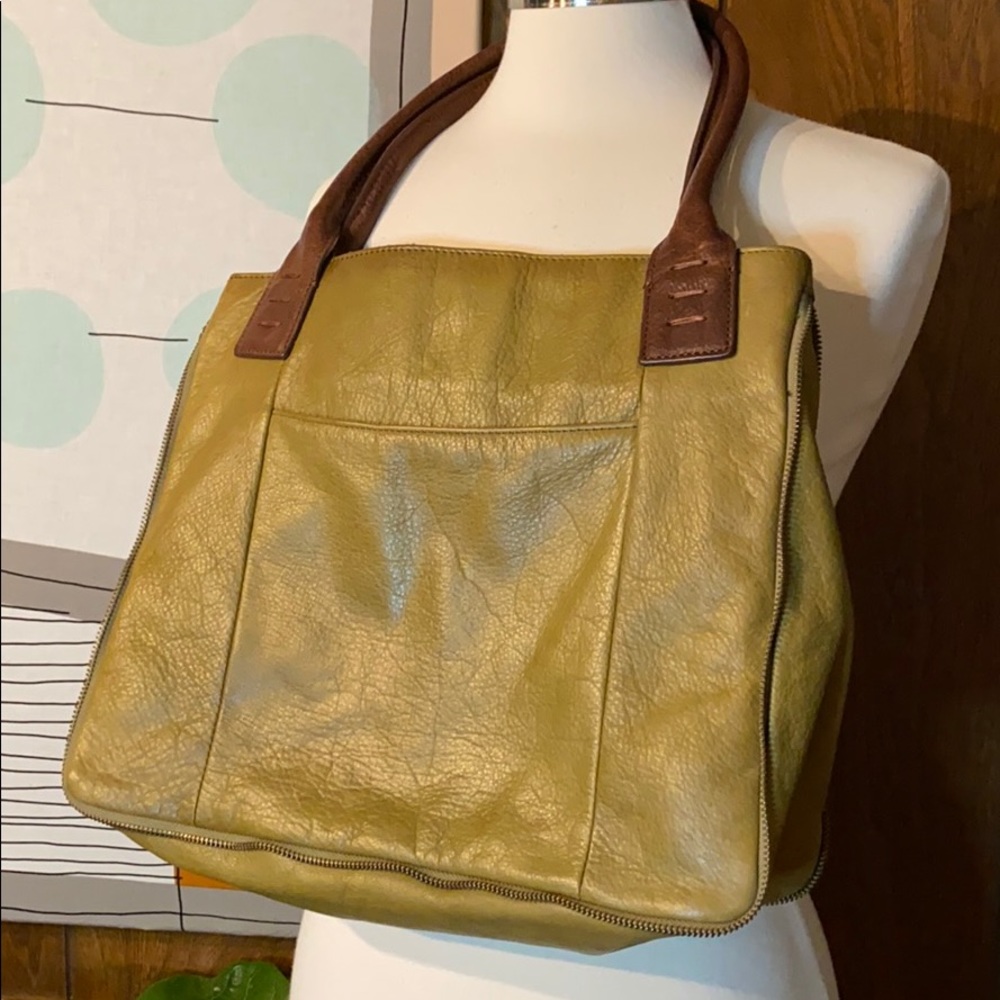 Cynthia Rowley Leather Tote Expandable